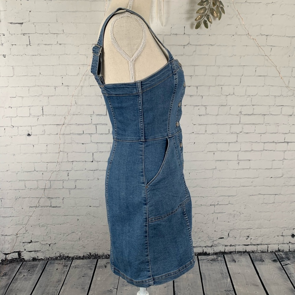 H&M Divided Denim Jumper Dress - Picture 5 of 8